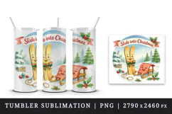 Cozy Christmas tumbler, mug wrap, clipart sublimation png Product Image 4
