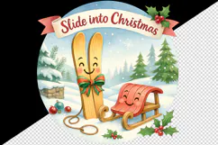 Cozy Christmas tumbler, mug wrap, clipart sublimation png Product Image 2