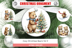 Ornament Cozy Christmas Bears Product Image 1