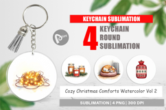Cozy Christmas Comforts Keychain Product Image 1