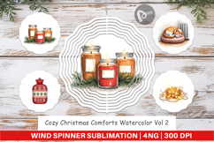Cozy Christmas Comforts Wind Spinner Product Image 1