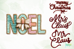 Cozy Christmas Crochet Lettering Product Image 1