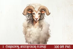 Cozy Christmas Farm Clipart, Christmas Clipart Product Image 1
