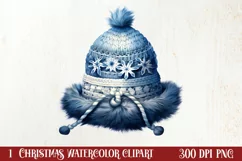 Cozy Christmas Knitting Clipart, Christmas PNG Product Image 1