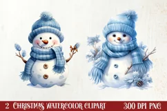 Cozy Christmas Knitting Clipart, Christmas PNG Product Image 1