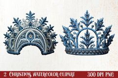 Cozy Christmas Knitting Clipart, Christmas PNG Product Image 1
