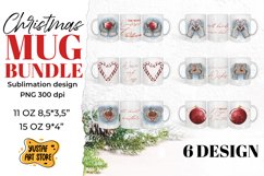 Cozy Christmas sublimation mug bundle. 6 design 11 oz,15 oz Product Image 1