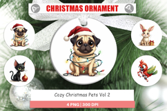Cozy Christmas Pets Ornament Product Image 1
