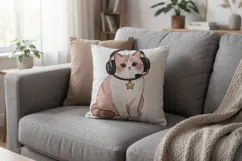 Cozy Christmas Stream Room Pets Sublimation Product Image 7