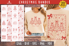 Cozy Christmas SVG Bundle design Cute Skeletons
