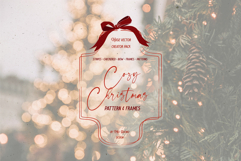 100 Cozy Christmas Patterns &amp; Frames Pack Product Image 16