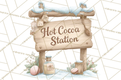 Hot Cocoa Critters Winter Animals Clip Art PNG Graphics Product Image 5