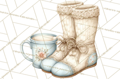 Hot Cocoa Critters Winter Animals Clip Art PNG Graphics Product Image 5