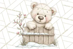 Hot Cocoa Critters Winter Animals Clip Art PNG Graphics Product Image 2