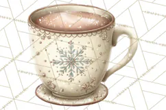 Hot Cocoa Critters Winter Animals Clip Art PNG Graphics Product Image 4