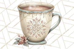 Hot Cocoa Critters Winter Animals Clip Art PNG Graphics Product Image 5