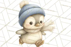 Hot Cocoa Critters Winter Animals Clip Art PNG Graphics Product Image 2