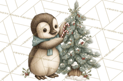 Hot Cocoa Critters Winter Animals Clip Art PNG Graphics Product Image 4