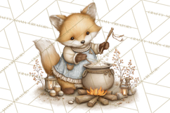 Hot Cocoa Critters Winter Animals Clip Art PNG Graphics Product Image 3