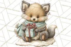Hot Cocoa Critters Winter Animals Clip Art PNG Graphics Product Image 5