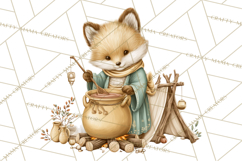 Hot Cocoa Critters Winter Animals Clip Art PNG Graphics Product Image 2