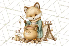 Hot Cocoa Critters Winter Animals Clip Art PNG Graphics Product Image 2