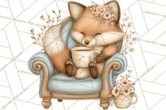 Hot Cocoa Critters Winter Animals Clip Art PNG Graphics Product Image 3