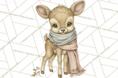 Hot Cocoa Critters Winter Animals Clip Art PNG Graphics Product Image 5