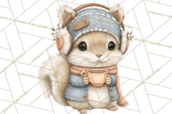 Hot Cocoa Critters Winter Animals Clip Art PNG Graphics Product Image 2