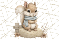Hot Cocoa Critters Winter Animals Clip Art PNG Graphics Product Image 3