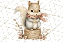 Hot Cocoa Critters Winter Animals Clip Art PNG Graphics Product Image 4