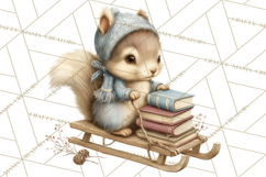 Hot Cocoa Critters Winter Animals Clip Art PNG Graphics Product Image 5