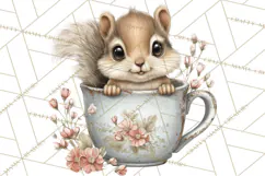 Hot Cocoa Critters Winter Animals Clip Art PNG Graphics Product Image 2