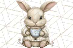 Hot Cocoa Critters Winter Animals Clip Art PNG Graphics Product Image 5