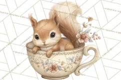 Hot Cocoa Critters Winter Animals Clip Art PNG Graphics Product Image 2