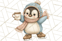 Hot Cocoa Critters Winter Animals Clip Art PNG Graphics Product Image 3
