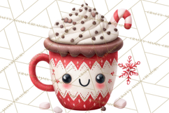 Hot Cocoa Mugs Clipart PNG Graphics, Cozy Christmas Png Product Image 2