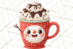Hot Cocoa Mugs Clipart PNG Graphics, Cozy Christmas Png Product Image 2