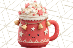 Hot Cocoa Mugs Clipart PNG Graphics, Cozy Christmas Png Product Image 4