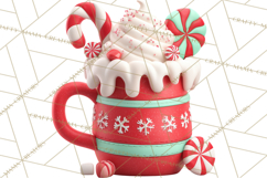 Hot Cocoa Mugs Clipart PNG Graphics, Cozy Christmas Png Product Image 5
