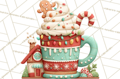 Hot Cocoa Mugs Clipart PNG Graphics, Cozy Christmas Png Product Image 2