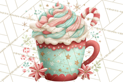 Hot Cocoa Mugs Clipart PNG Graphics, Cozy Christmas Png Product Image 2