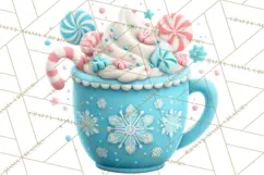 Hot Cocoa Mugs Clipart PNG Graphics, Cozy Christmas Png Product Image 4