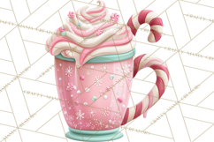 Hot Cocoa Mugs Clipart PNG Graphics, Cozy Christmas Png Product Image 4