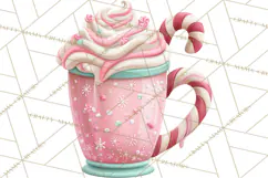 Hot Cocoa Mugs Clipart PNG Graphics, Cozy Christmas Png Product Image 4