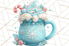 Hot Cocoa Mugs Clipart PNG Graphics, Cozy Christmas Png Product Image 2