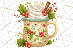 Hot Cocoa Mugs Clipart PNG Graphics, Cozy Christmas Png Product Image 4