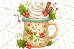 Hot Cocoa Mugs Clipart PNG Graphics, Cozy Christmas Png Product Image 4