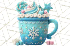 Hot Cocoa Mugs Clipart PNG Graphics, Cozy Christmas Png Product Image 5