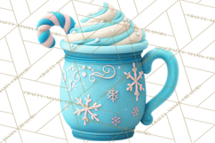 Hot Cocoa Mugs Clipart PNG Graphics, Cozy Christmas Png Product Image 2